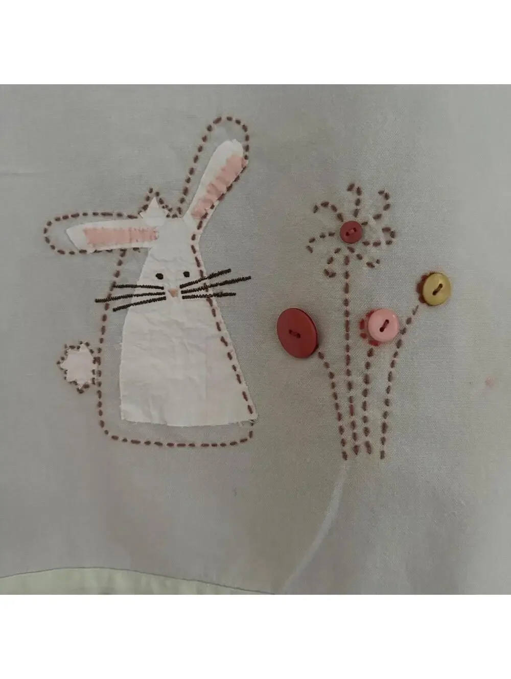 Sur La Table Easter Embroidered Appliqué Cotton Tea Towels set of 3 NWT
